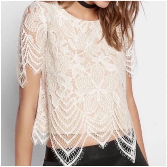 Express lace top size XS NWT - Picture 2 of 2